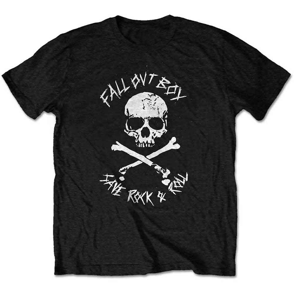 Fall Out Boy Unisex T-Shirt: Save Rock and Roll (Black)