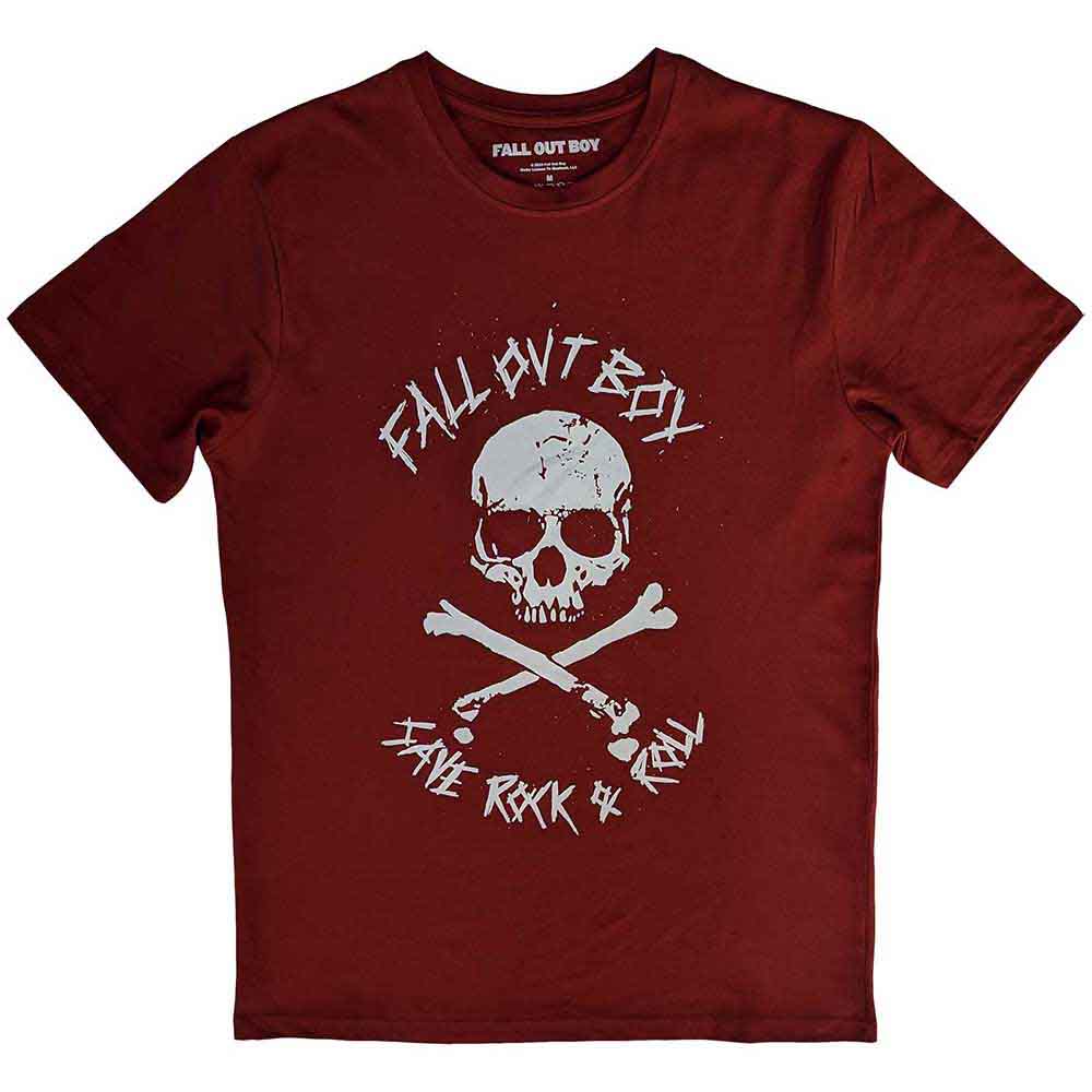 Fall Out Boy Unisex T-Shirt: Save R&R (Red)