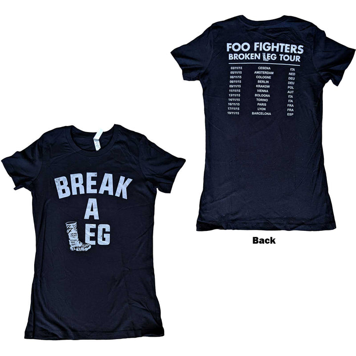 Break A Leg (Back Print) (Ex-Tour) Ladies T-Shirt | Foo Fighters