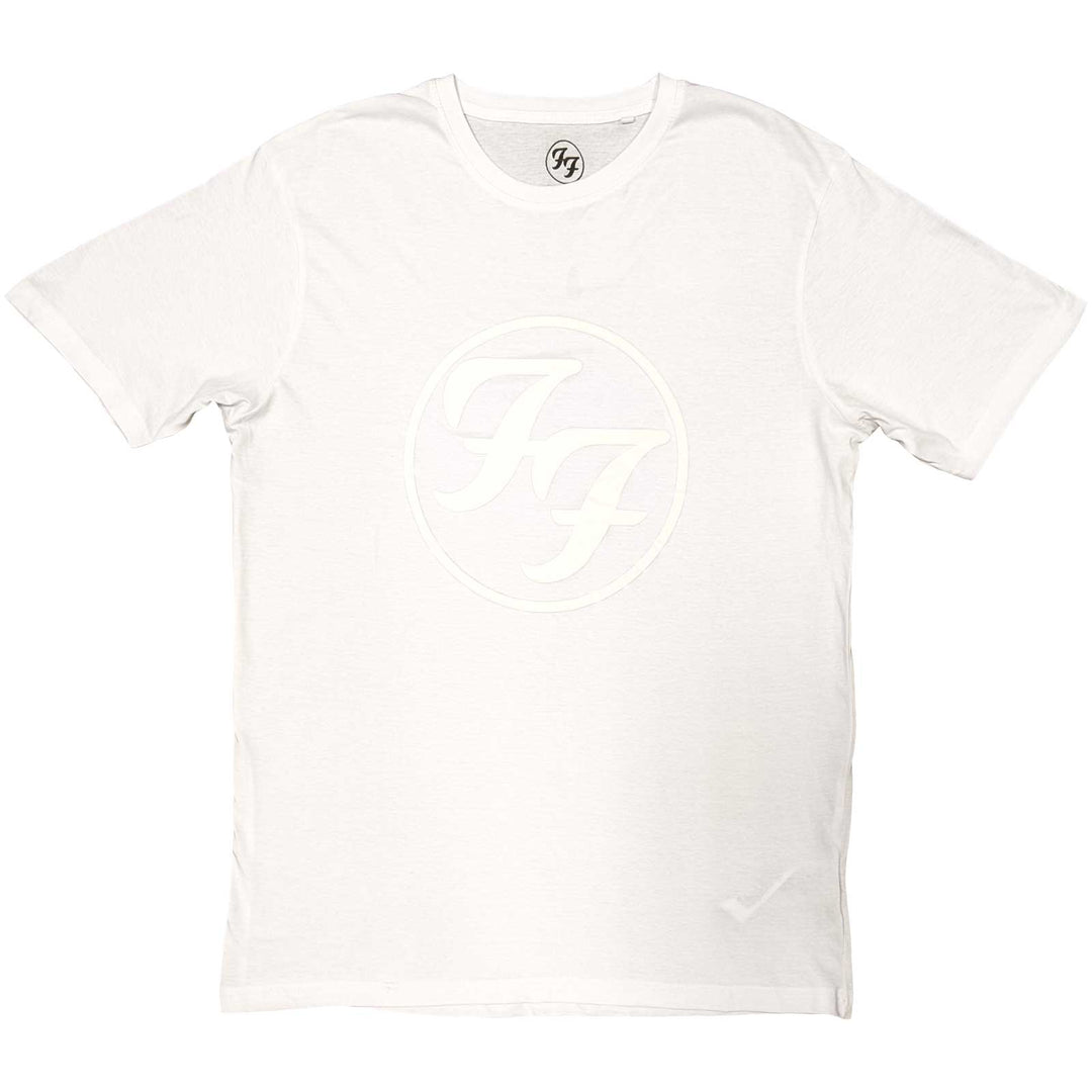 FF Logo (White-On-White) Unisex Hi-Build T-Shirt | Foo Fighters
