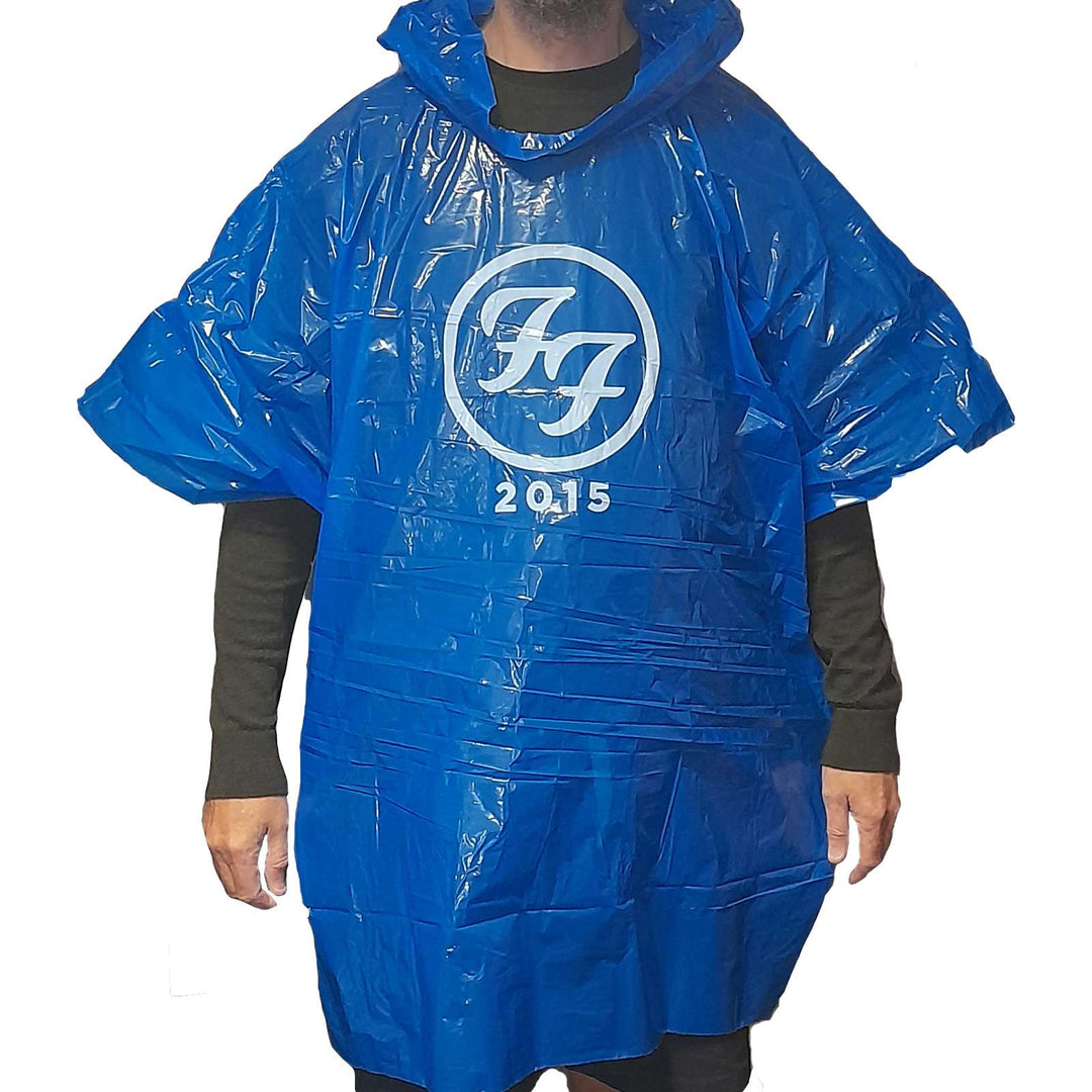 White FF Logo 2015 (Ex-Tour) Unisex Poncho | Foo Fighters