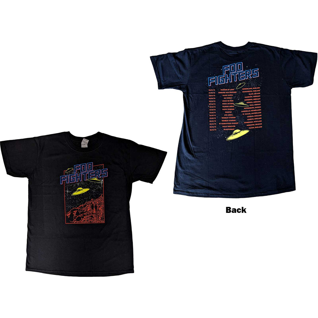 UFOS 2015 European Tour (Back Print) (Ex-Tour) Unisex T-Shirt | Foo Fighters