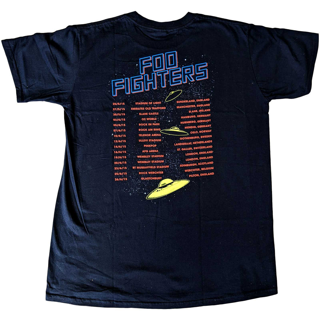 UFOS 2015 European Tour (Back Print) (Ex-Tour) Unisex T-Shirt | Foo Fighters