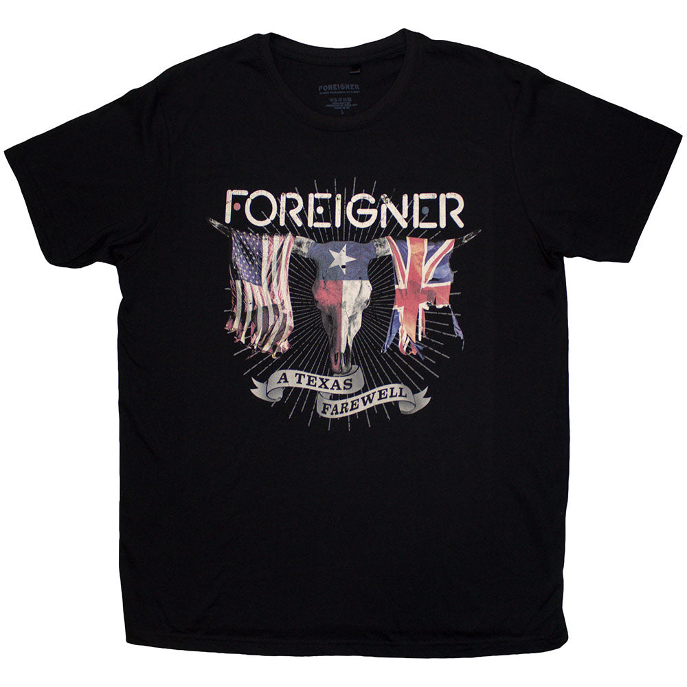 Foreigner Unisex T-Shirt: Texas Farewell (Black)