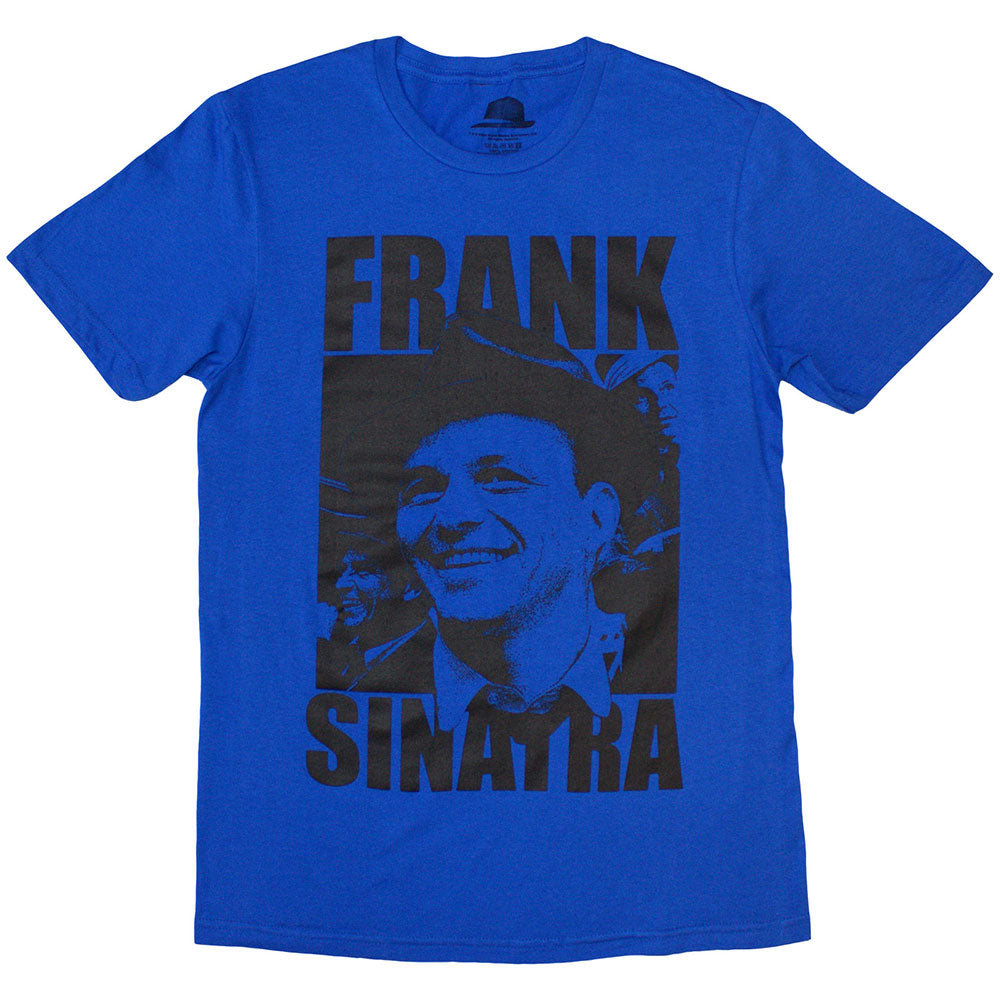 Frank Sinatra Unisex T-Shirt: Montage Photos (Blue)