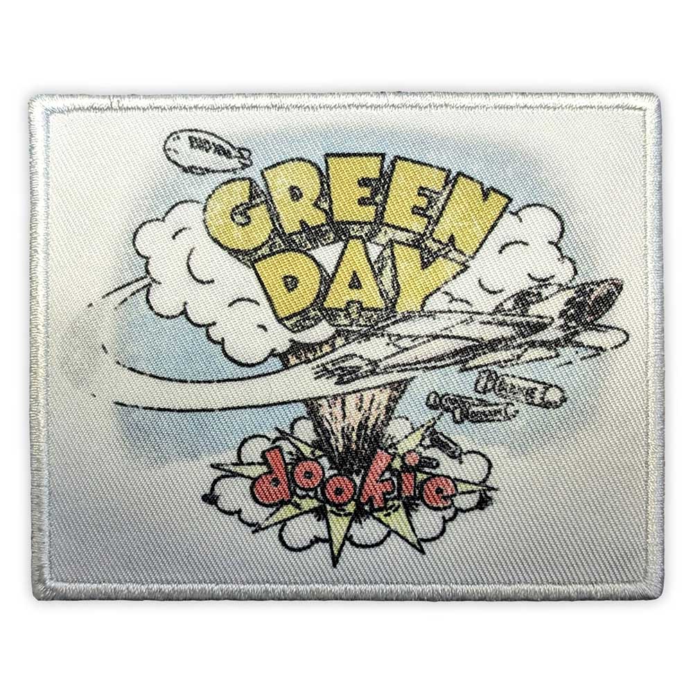 Green Day Standard Patch: Dookie (White)