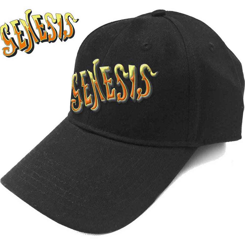 Genesis Unisex Baseball Cap: Orange Classic Logo (Black)