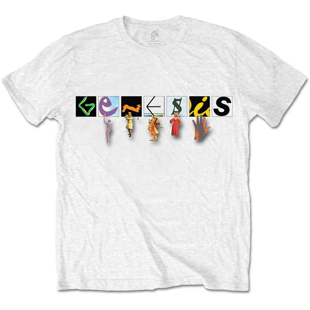 Genesis Unisex T-Shirt: Characters Logo (White)