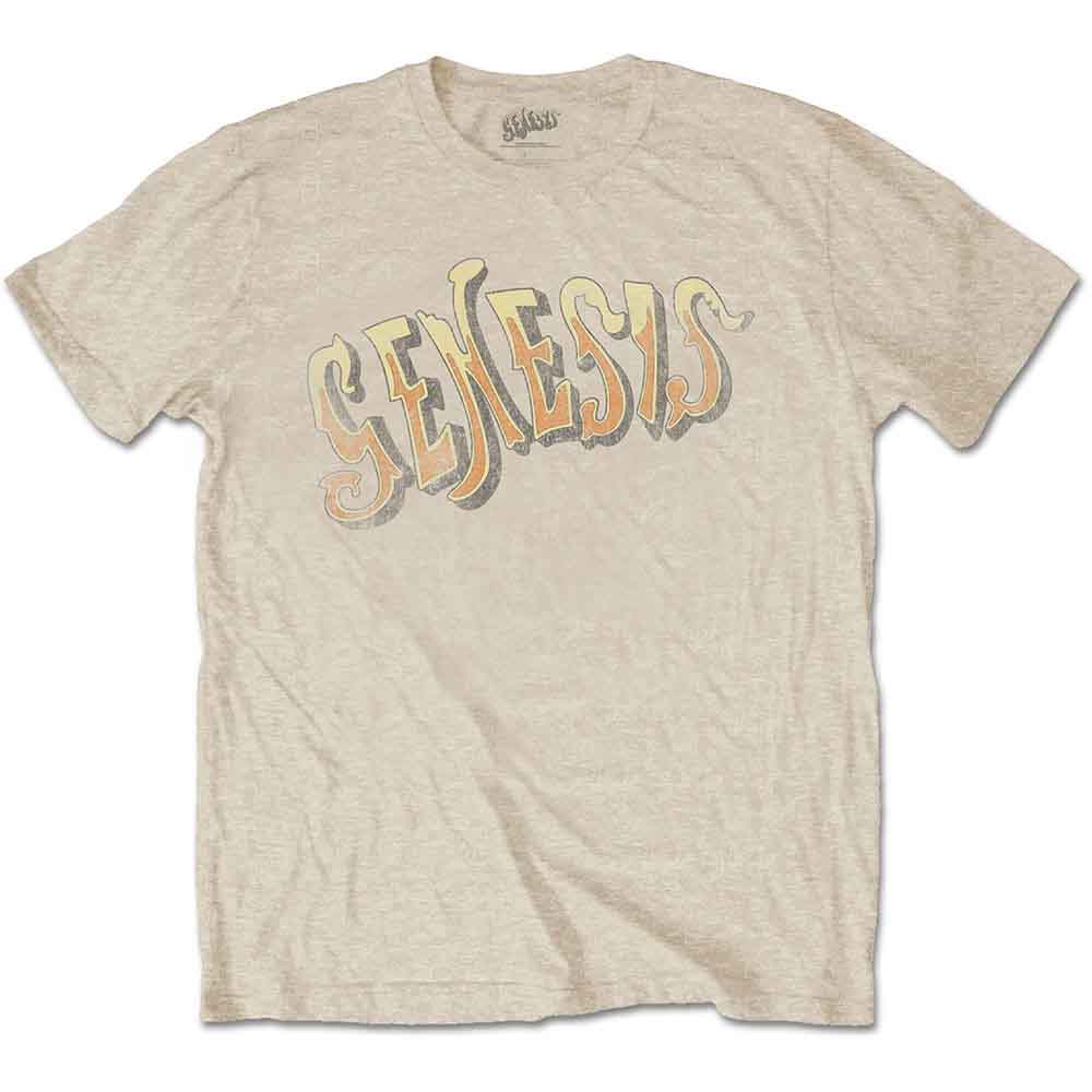 Genesis Unisex T-Shirt: Vintage Logo - Golden (Sand)