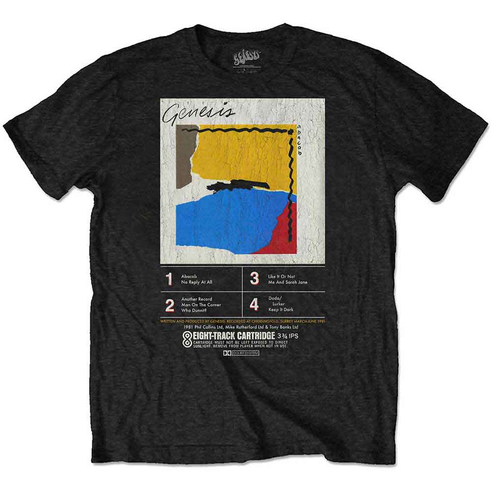 Genesis Unisex T-Shirt: ABACAB 8-Track (Black)