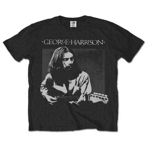 George Harrison Unisex T-Shirt: Live Portrait (Black)