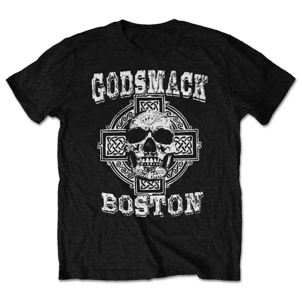 Godsmack Unisex T-Shirt: Boston Skull (Black)