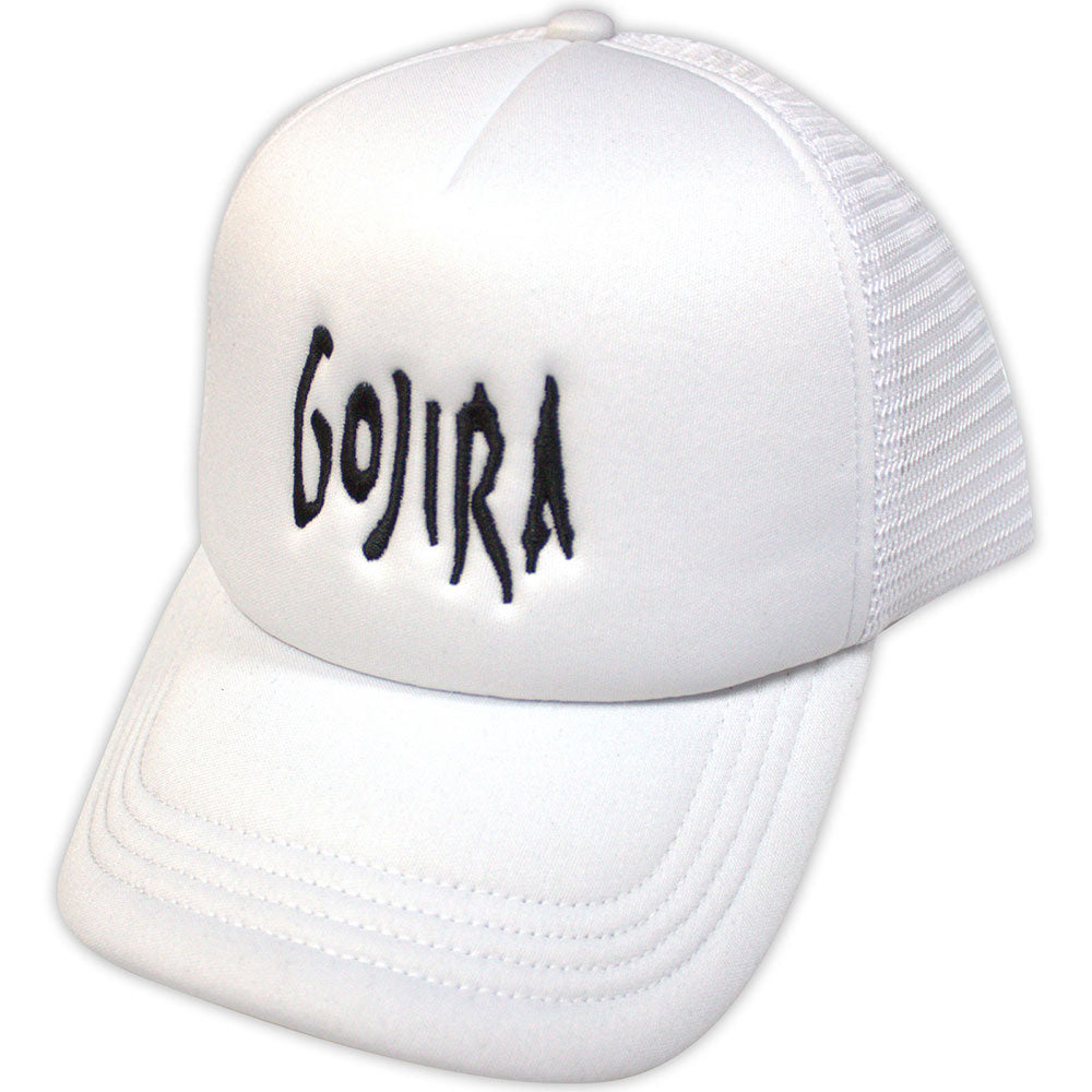 Gojira Unisex Mesh-Back Cap: Logo (White)