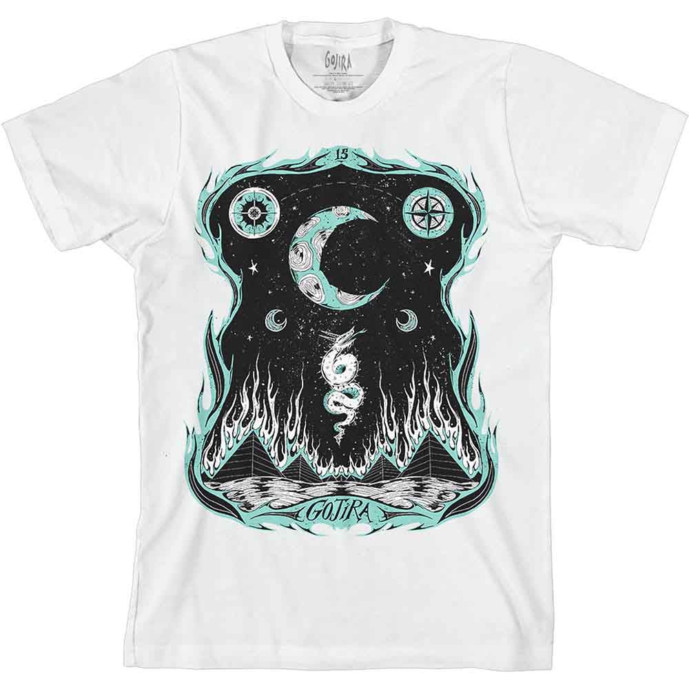 Gojira Unisex T-Shirt: Dragons Dwell (White)