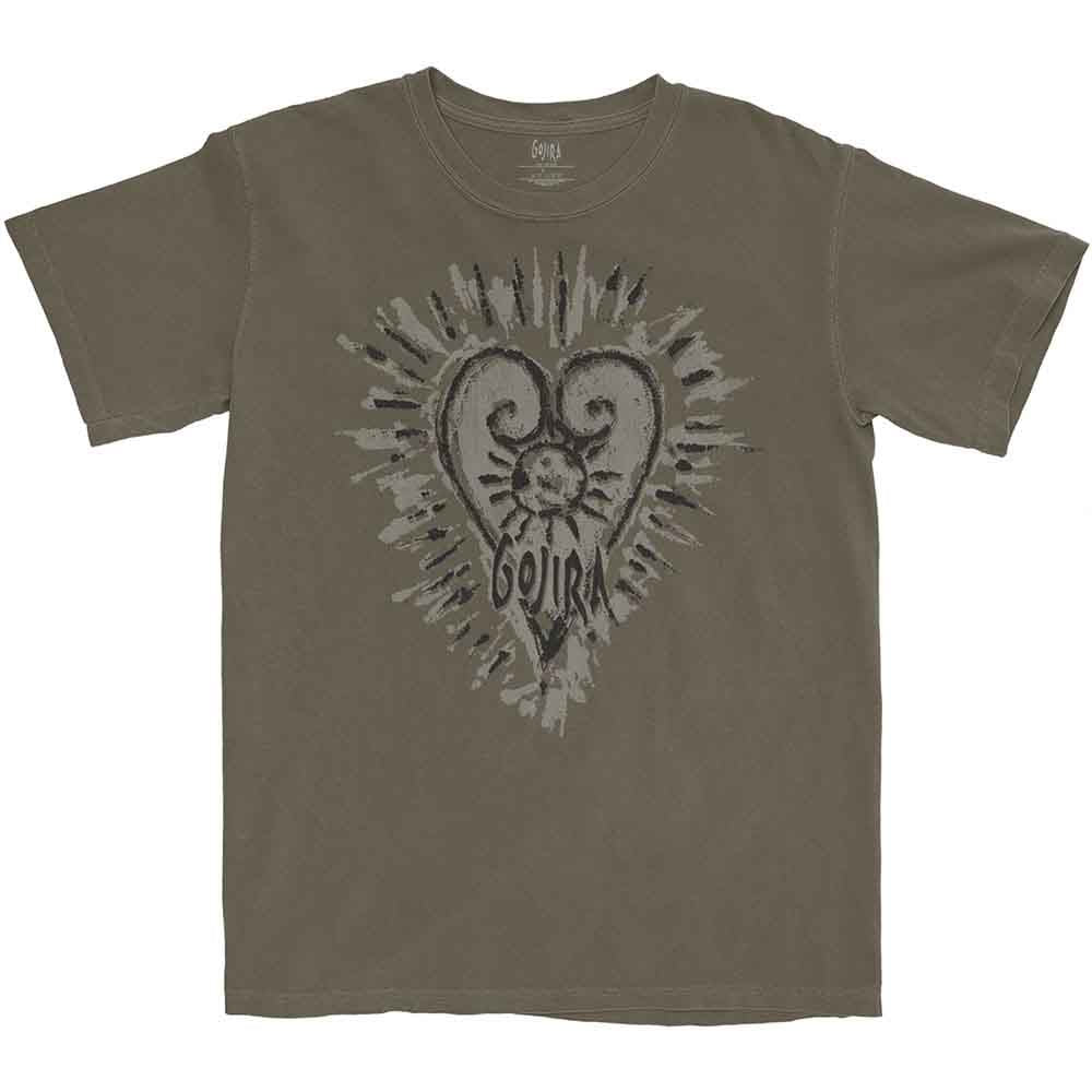 Gojira Unisex T-Shirt: Fortitude Heart (Dust)