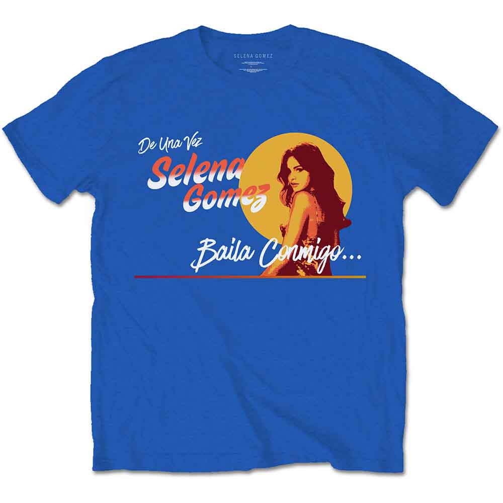 Selena Gomez Unisex T-Shirt: Mural (Royal Blue)