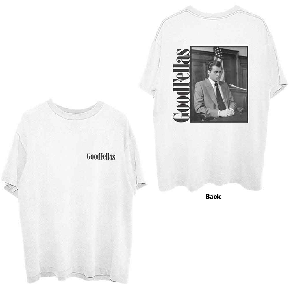 GoodFellas Unisex T-Shirt: Henry Court (White) (Back Print)