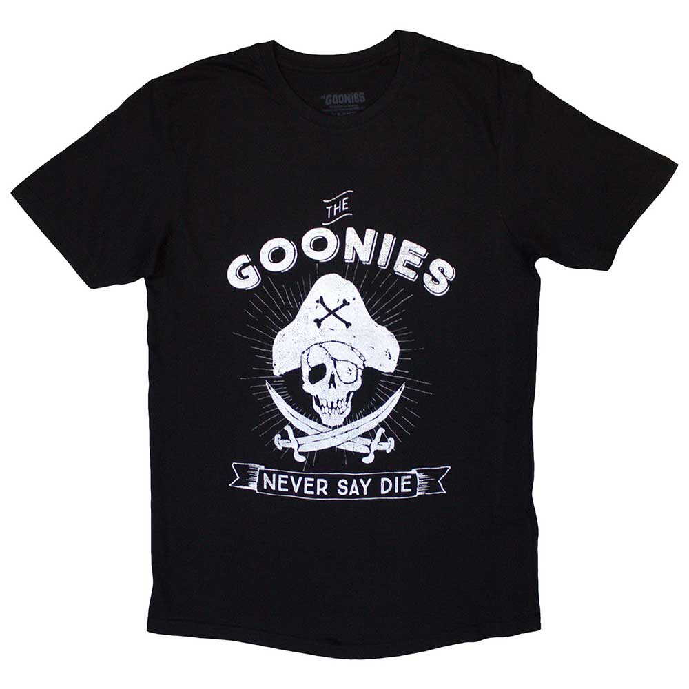 The Goonies Unisex T-Shirt: Never Say Die (Black)