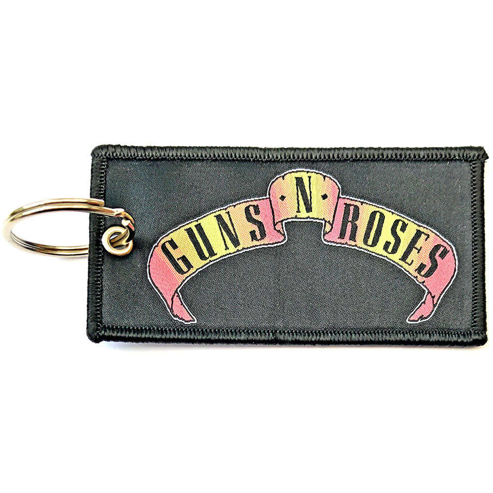 Scroll Logo (Double Sided Patch) Keychain | Guns N' Roses