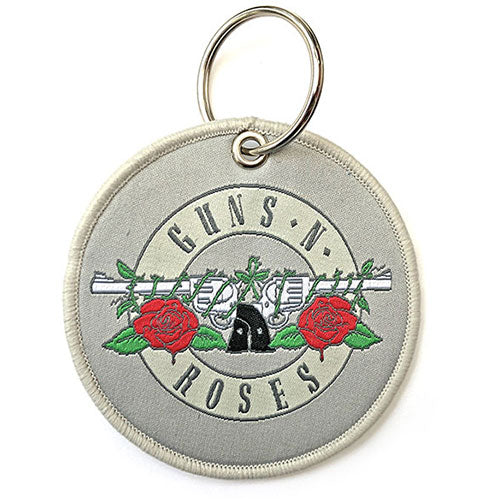 Silver Circle Logo (Double Sided Patch) Keychain | Guns N' Roses