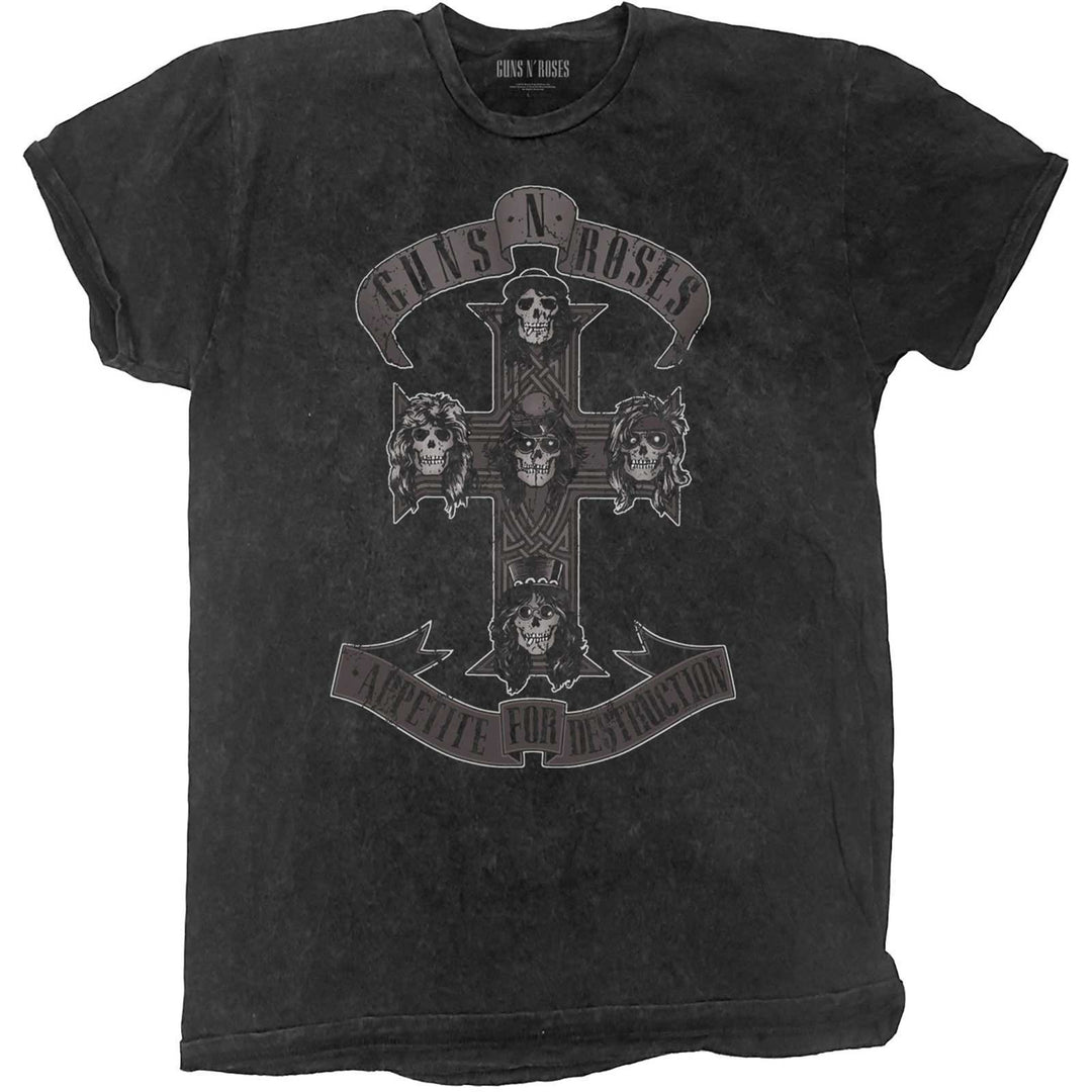 Monochrome Cross (Wash Collection) Kids T-Shirt | Guns N' Roses