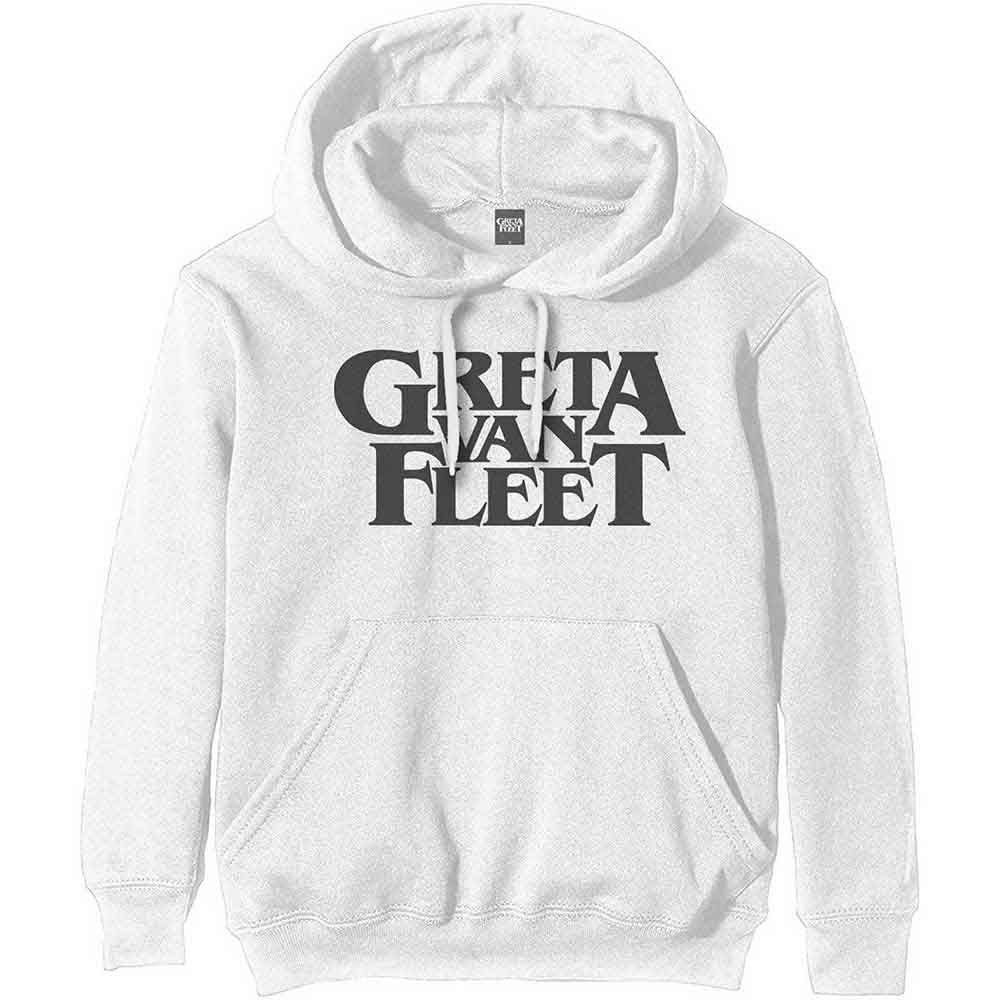 Greta Van Fleet Unisex Pullover Hoodie: Logo (White)