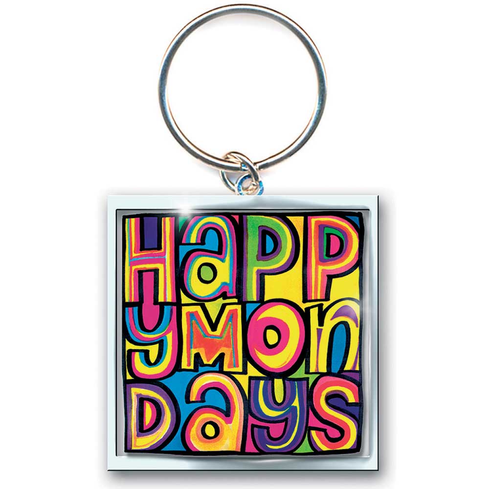 Happy Mondays Keychain: Dayglo Logo (Photo Print)