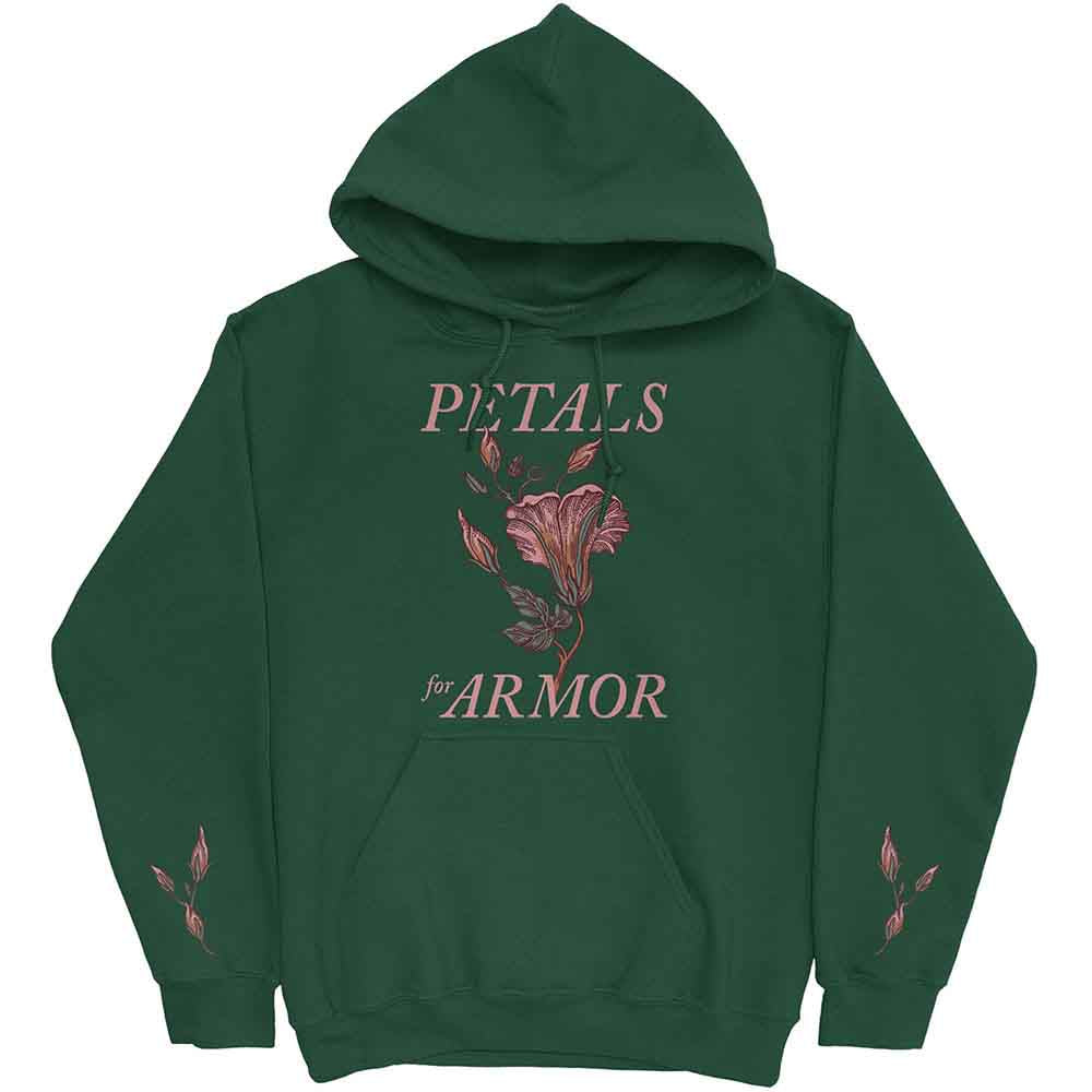 Hayley Williams Unisex Pullover Hoodie: Petals (Green) (Sleeve Print)