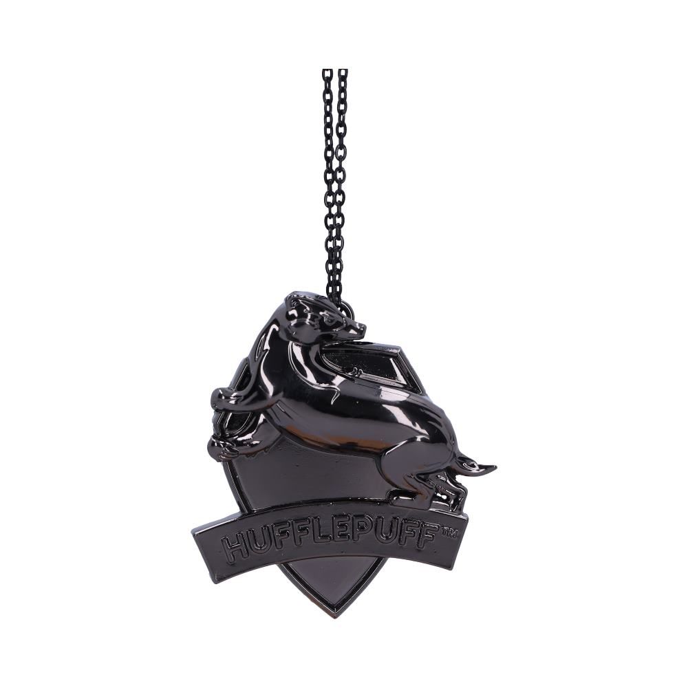 Hufflepuff Crest (Silver) Hanging Ornament | Harry Potter