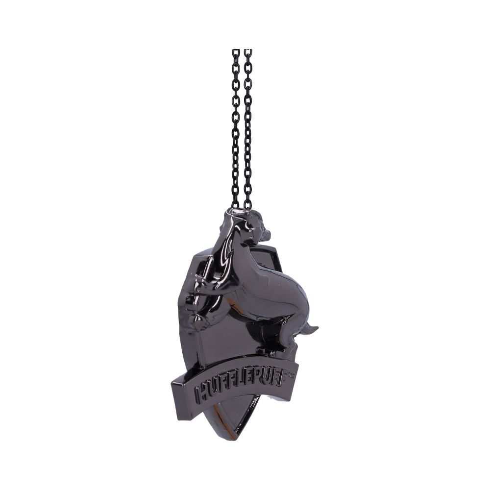 Hufflepuff Crest (Silver) Hanging Ornament | Harry Potter