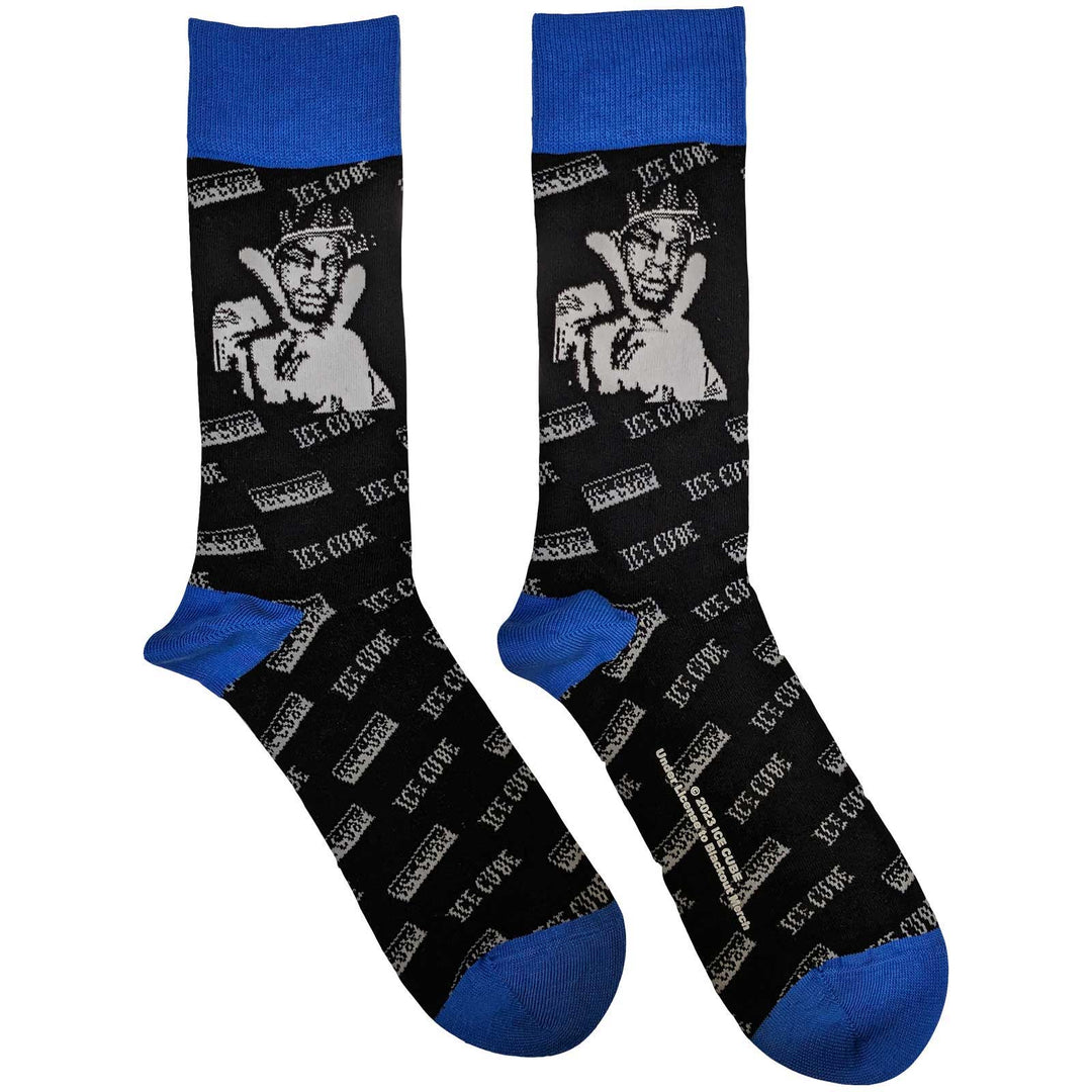 B&W Photo Unisex Ankle Socks (UK Size 7 - 11) | Ice Cube