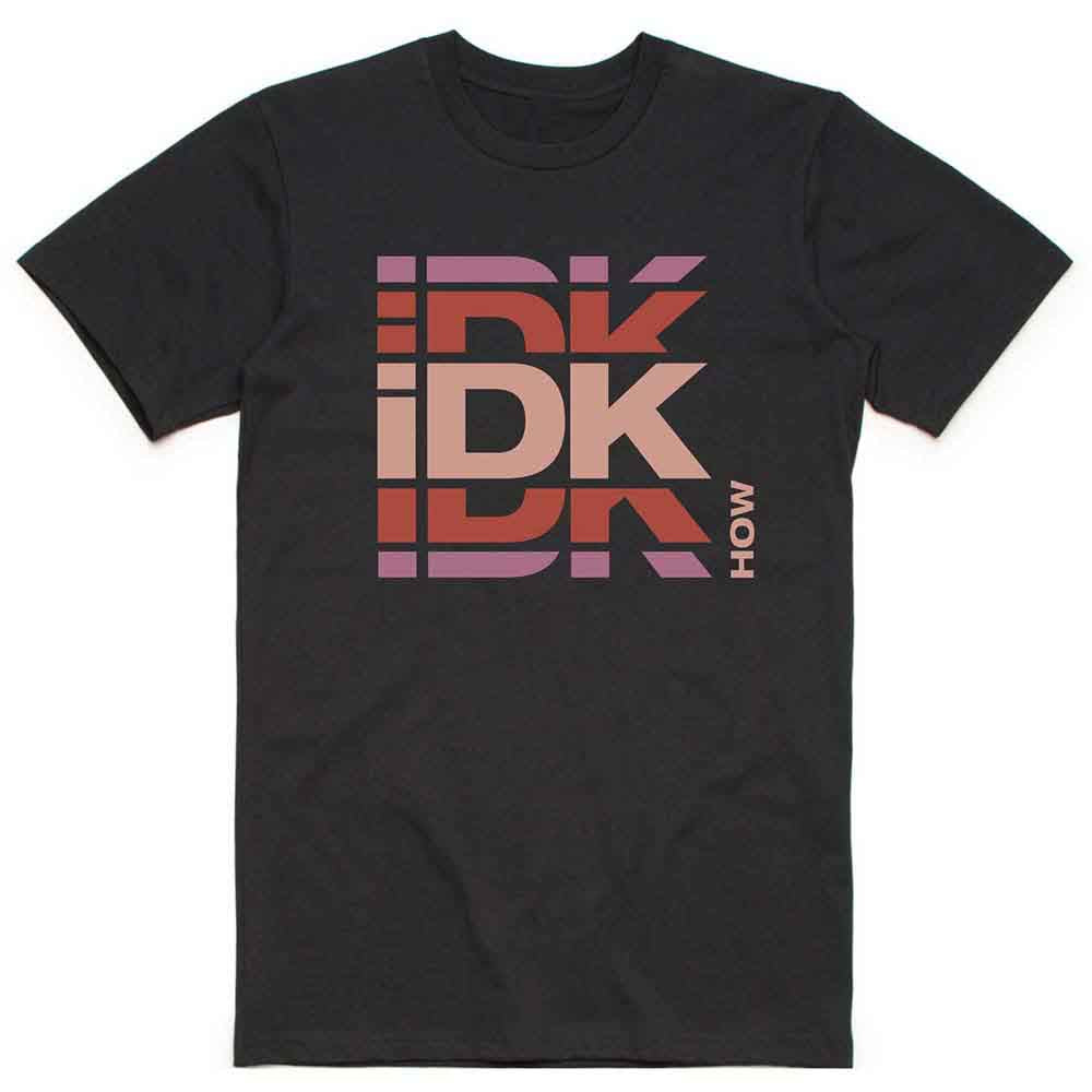 iDKHow Unisex T-Shirt: Branded Logo (Black)