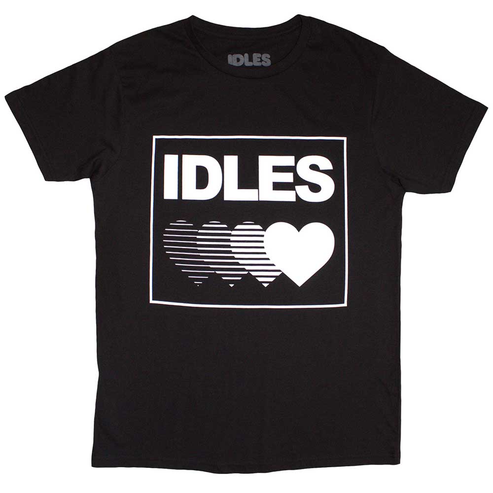 Idles Unisex T-Shirt: Gradient Heart (Black)