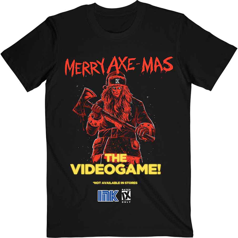 Ice Nine Kills Unisex T-Shirt: Merry Axemas (Black)