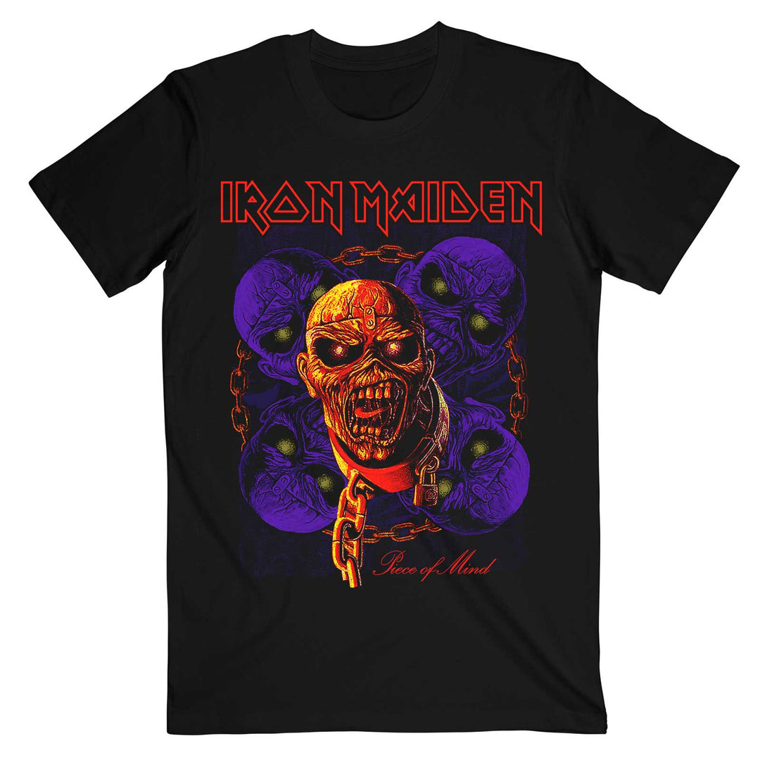 Piece of Mind Multi Head Eddie Unisex T-Shirt | Iron Maiden