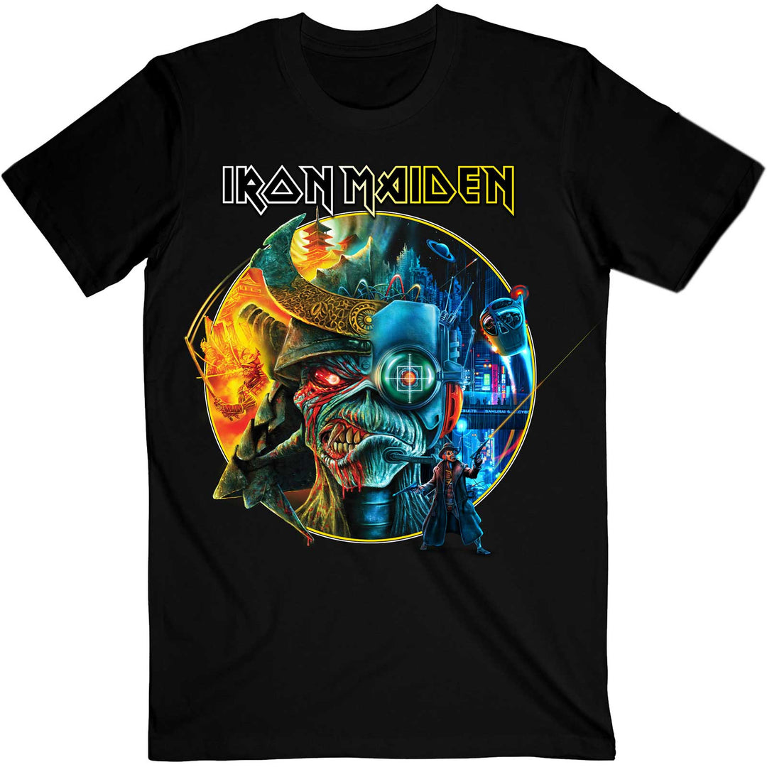 The Future Past Tour '23 Circle Art Unisex T-Shirt | Iron Maiden