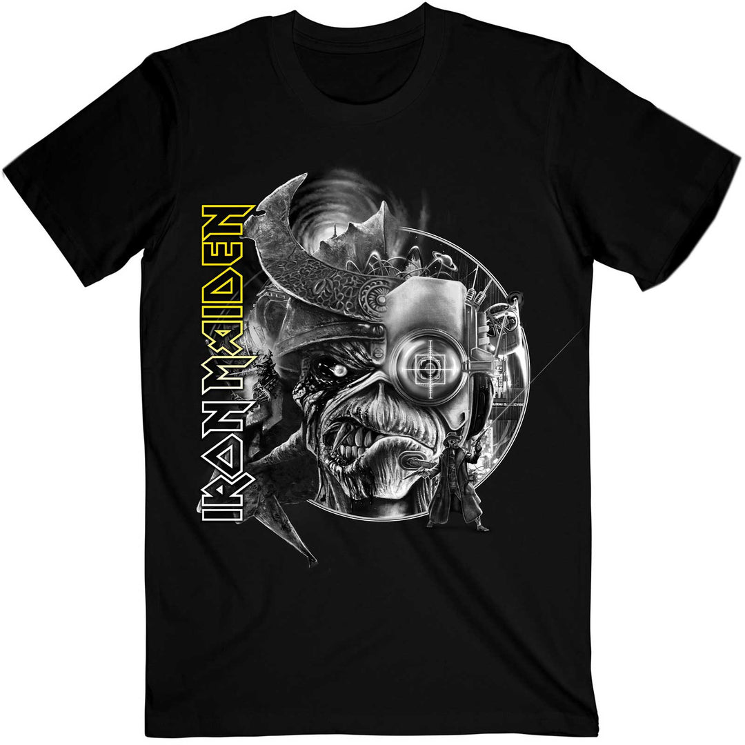 The Future Past Tour '23 Greyscale Unisex T-Shirt | Iron Maiden