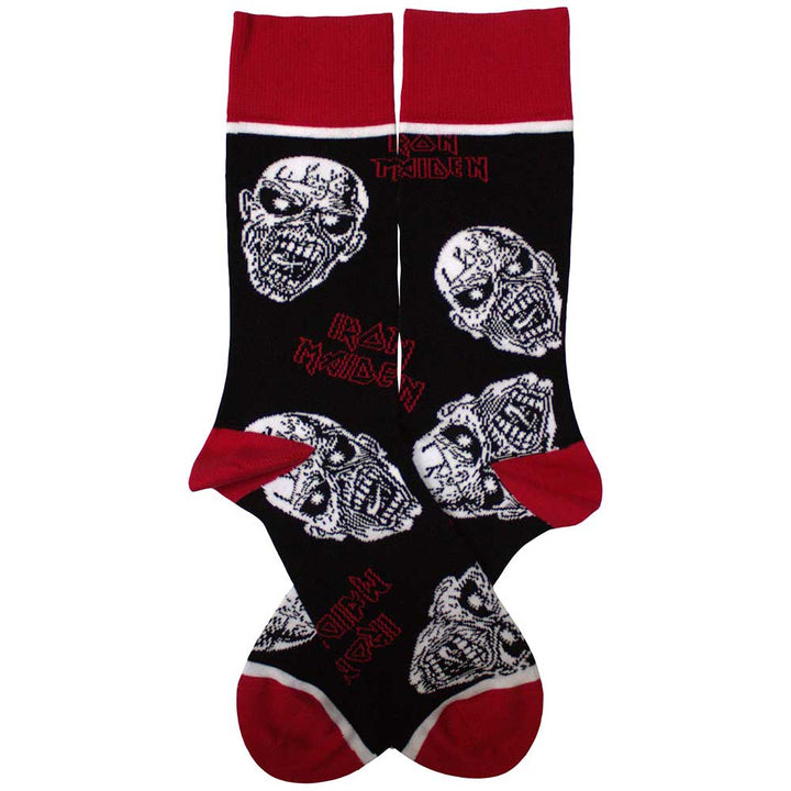 Iron Maiden Unisex Ankle Socks: Eddie Skulls (UK Size 7 - 11)