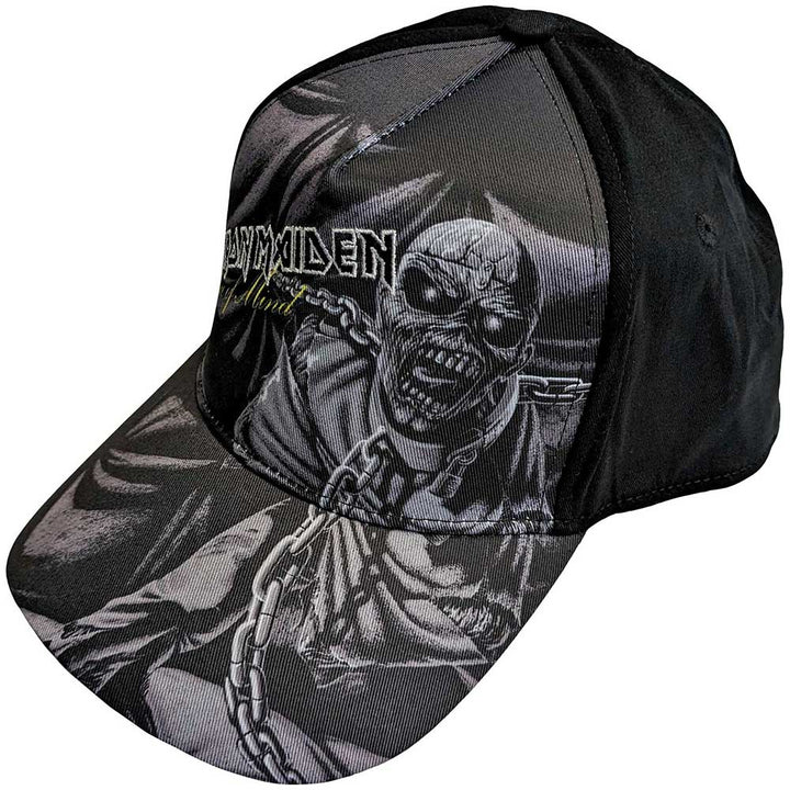 Iron Maiden Unisex Baseball Cap: Piece Of Mind Greyscale