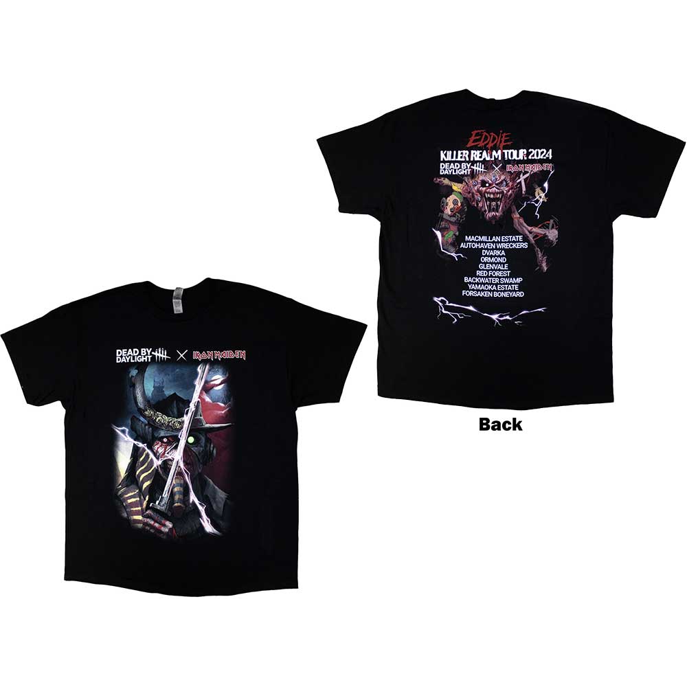 Iron Maiden Unisex T-Shirt: Dead By Daylight Killer Realm (Back Print)