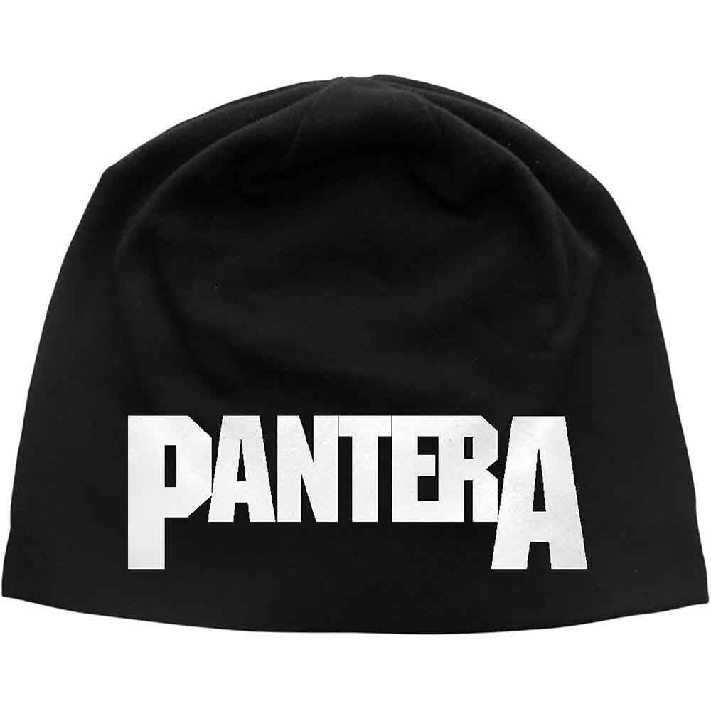 Pantera Unisex Beanie Hat: Logo JD Print (Black)