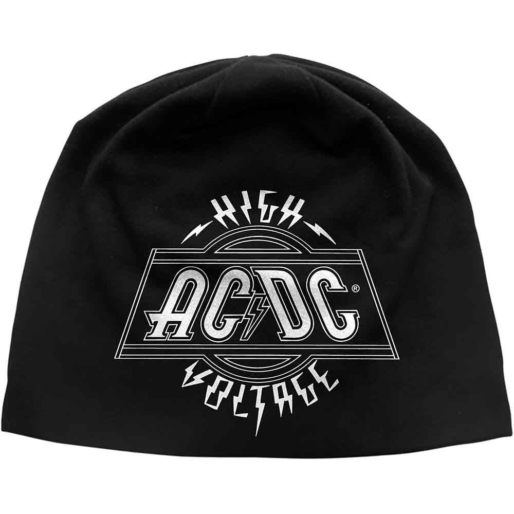 AC/DC Unisex Beanie Hat: Voltage (Black)