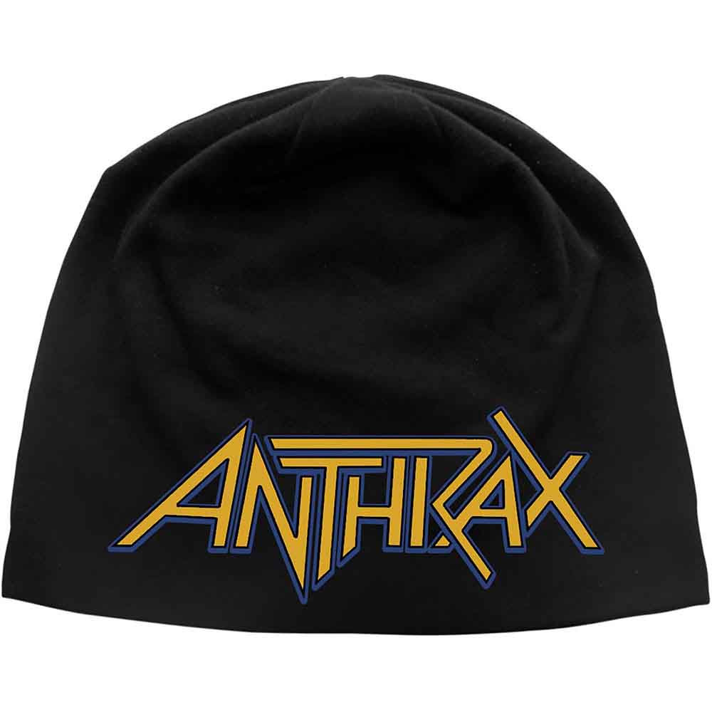 Anthrax Unisex Beanie Hat: Logo JD Print (Black)