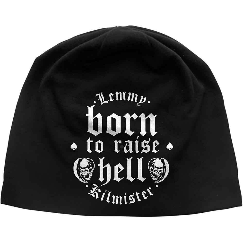 Lemmy Unisex Beanie Hat: Born to Raise Hell (Black)