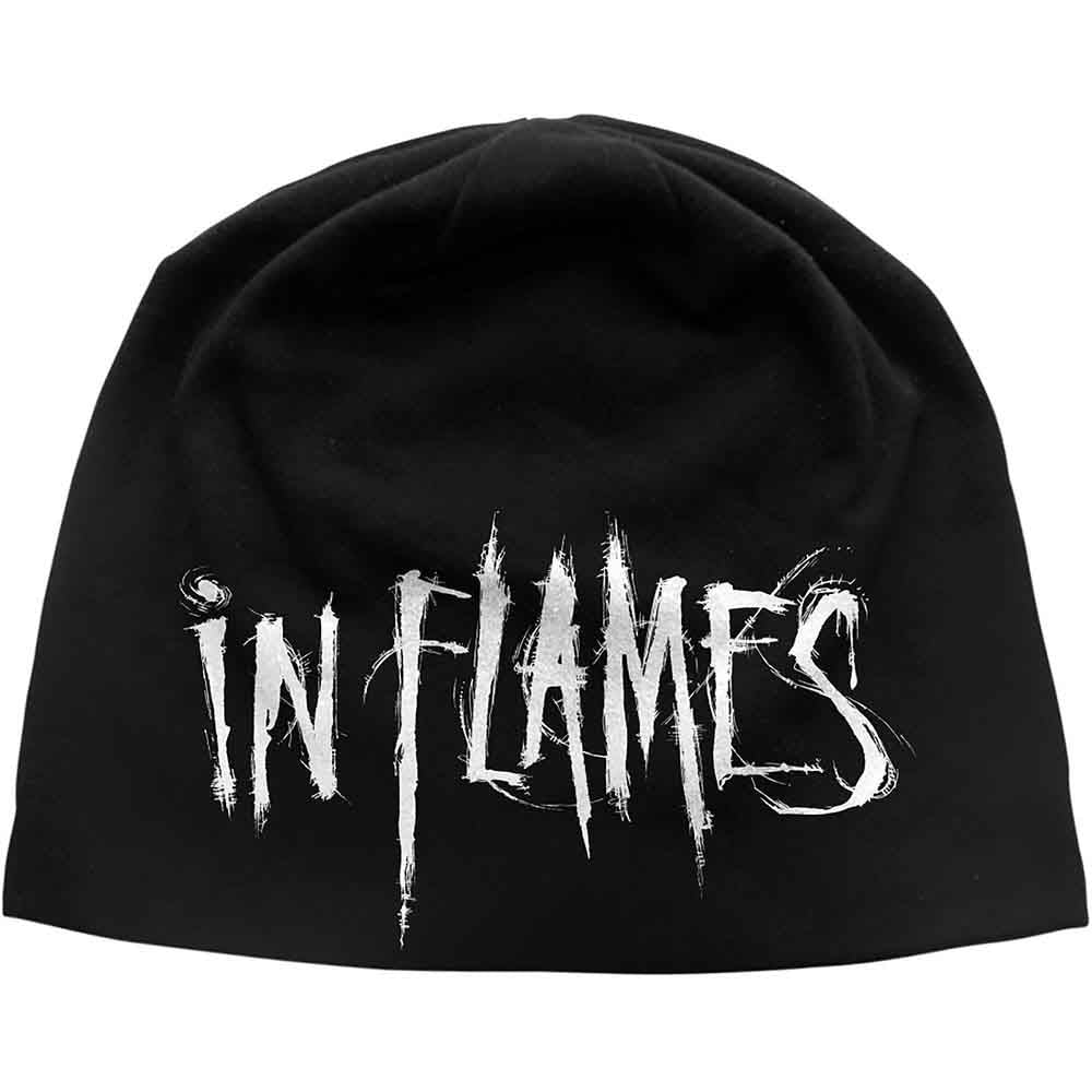 In Flames Unisex Beanie Hat: Logo (Black)