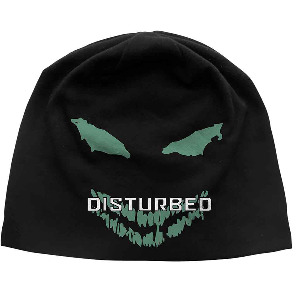 Disturbed Unisex Beanie Hat: Face (Black)