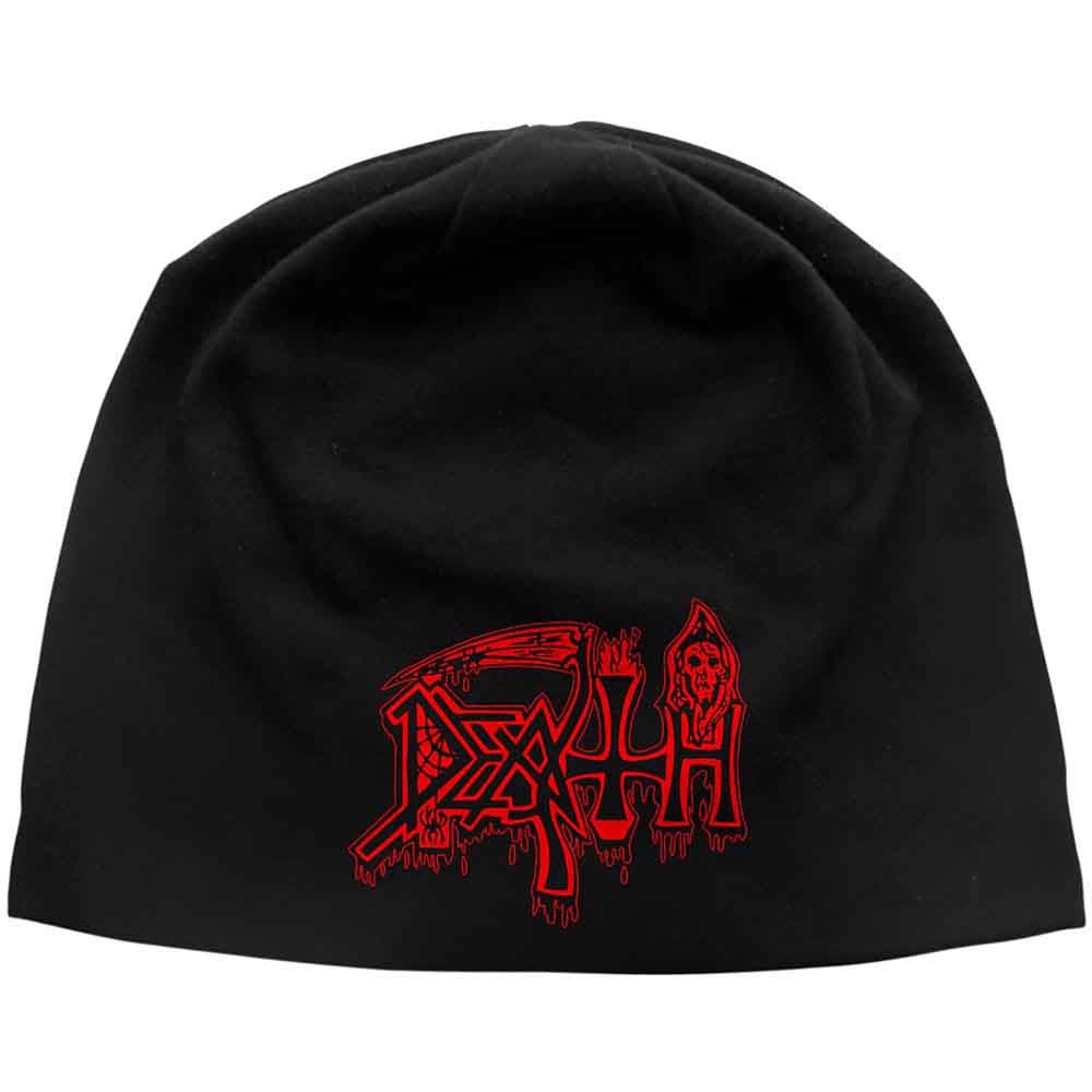 Death Unisex Beanie Hat: Logo JD Print (Black)