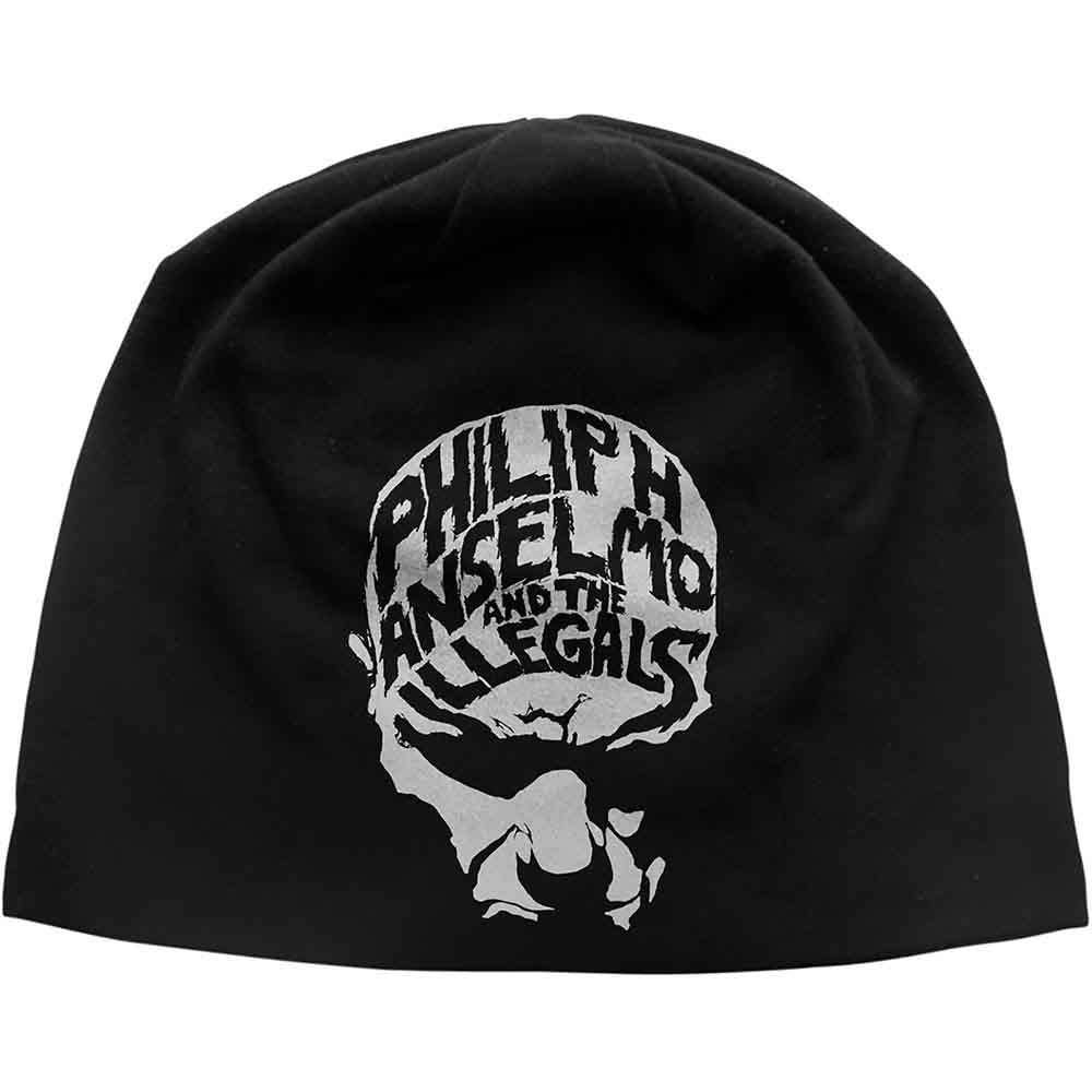 Philip H. Anselmo & The Illegals Unisex Beanie Hat: Face (Black)