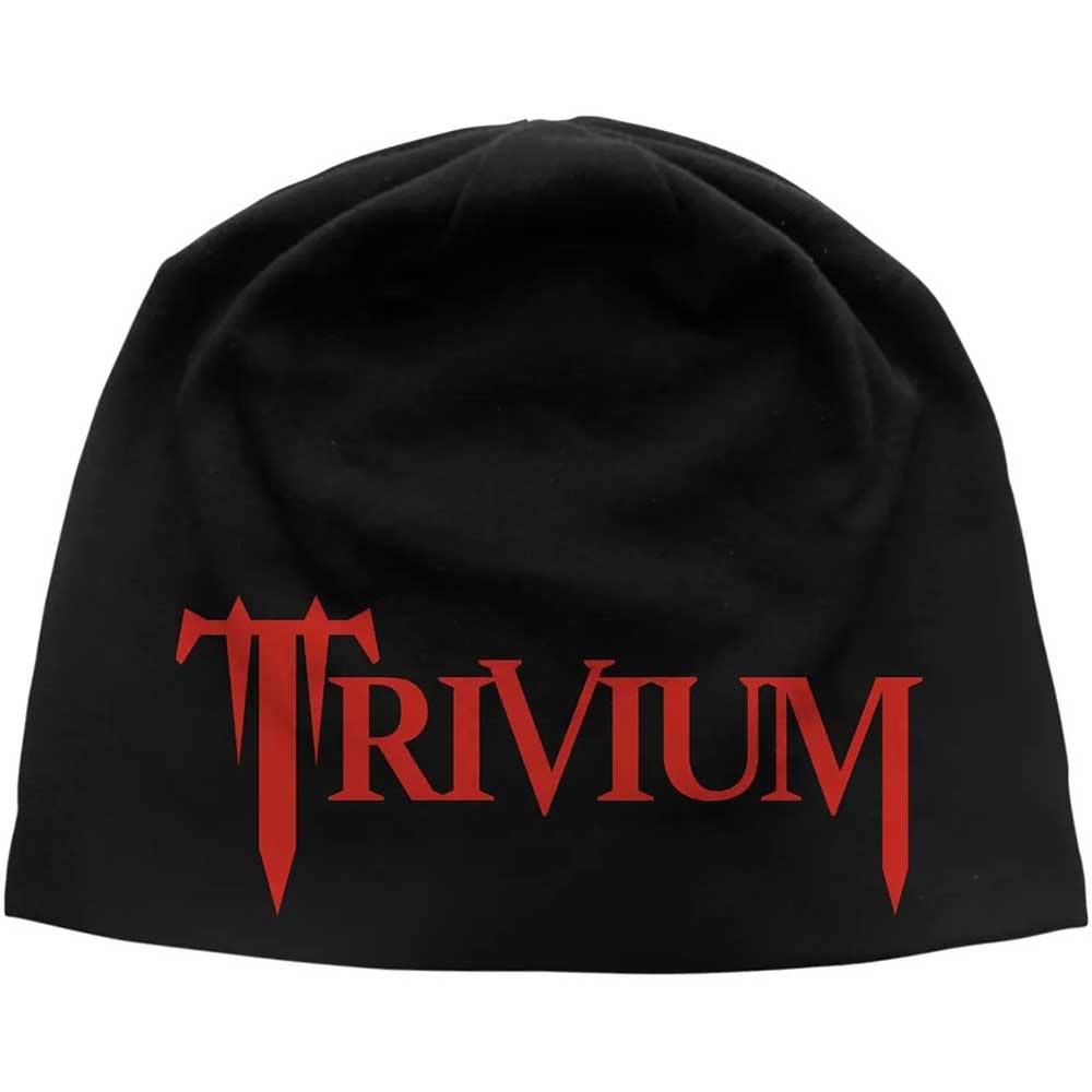 Trivium Unisex Beanie Hat: Logo JD Print (Black)