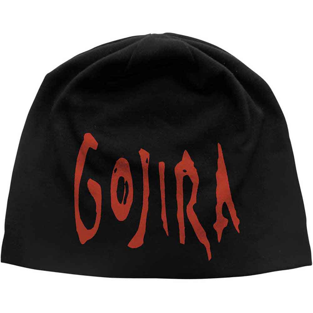 Gojira Unisex Beanie Hat: Logo JD Print (Black)